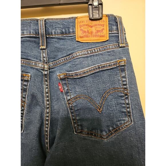 Levi's Wedgie Skinny Jeans Women's‎ size 28 Button Fly Raw Hem High-Rise - Picture 3 of 14
